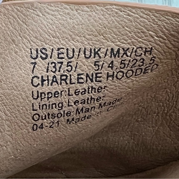 Gentle Souls Women's Charlene Hooded Slingback Sandals 7M Cognac Leather $199 - Picture 6 of 9